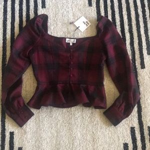 Peplum top BY THE WAY. From revolve NWT